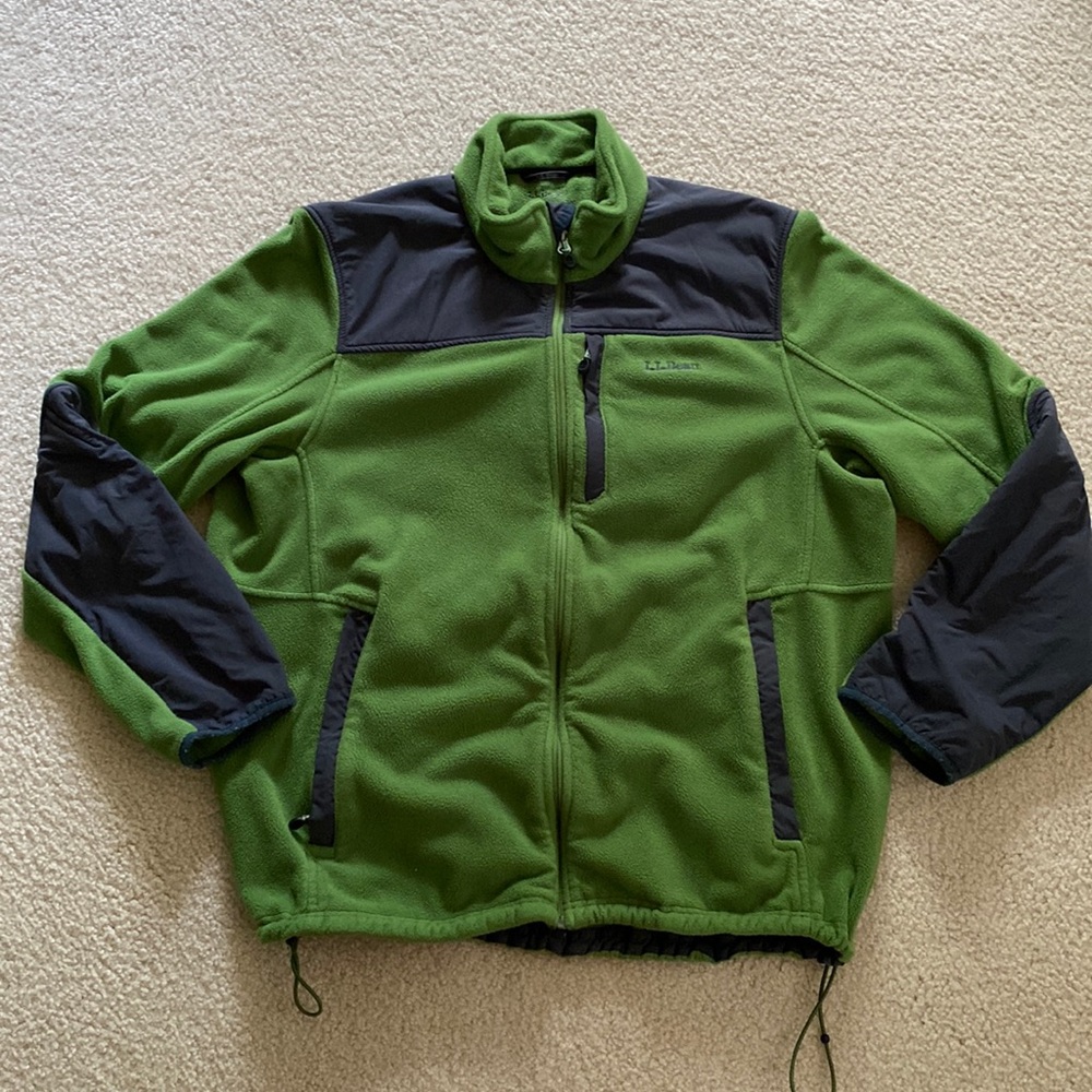 EUC LL Bean fleece zip up jacket